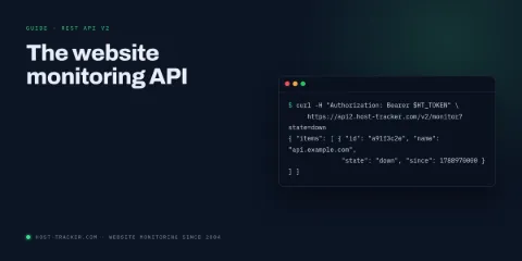 The Website Monitoring API: A Practical Tour